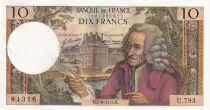 Francia 10 Francs - Voltaire - 01-06-1972 - Serial U.793 - P.147