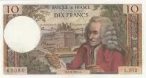 Francia 10 Francs - Voltaire - 02-03-1967 - Serial L.312