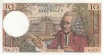 Francia 10 Francs - Voltaire - 02-03-1972 - Serial A.767