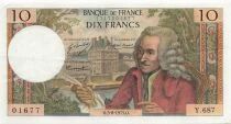 Francia 10 Francs - Voltaire - 03-06-1971 - S&eacute;rie Y.687