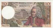Francia 10 Francs - Voltaire - 04-01-1963 - Serial A.1 - Small Number