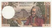 Francia 10 Francs - Voltaire - 04-04-1963 - Serial W.6