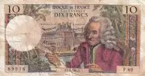 Francia 10 Francs - Voltaire - 04-06-1964 - Serial F.89