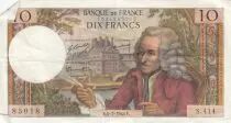 Francia 10 Francs - Voltaire - 04-07-1968 - Serial S.414