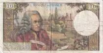Francia 10 Francs - Voltaire - 04.01.1973 - Serial A.851