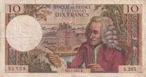 Francia 10 Francs - Voltaire - 05-01-1967 - Serial S.285 - P.147