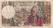 Francia 10 Francs - Voltaire - 05-12-1963 - Serial X.54