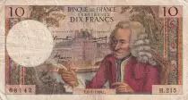 Francia 10 Francs - Voltaire - 06-01-1966 - Serial H.215 - P.147