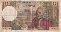 Francia 10 Francs - Voltaire - 08-01-1971 - Serial W.653 - P.147