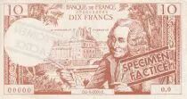 Francia 10 Francs - Voltaire - Billet scolaire