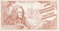 Francia 10 Francs - Voltaire - Billet scolaire