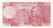 Francia 10 Francs - Voltaire - School Note - 1964