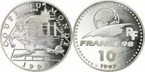 Francia 10 Francs - World Cup of Football - 1998 - Germany 1997 Silver -  without certificat