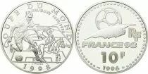 Francia 10 Francs - World Cup of Football - 1998 - GUruguay  1996 Silver -  without certificat
