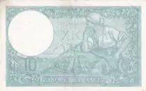 Francia 10 Francs  Minerva - 09-01-1941 - Serial R.83695