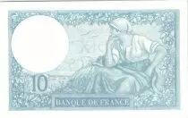 Francia 10 Francs 1930 - Serial Y.55429 - Minerva
