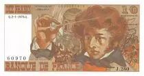 Francia 10 Francs Berlioz - 02-01-1976 Serial J.280 - AU
