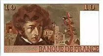 Francia 10 Francs Berlioz - 02-10-1975 Serial V.229