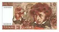 Francia 10 Francs Berlioz - 03.10.1974 - Serial V.92 - Fay.63.07a
