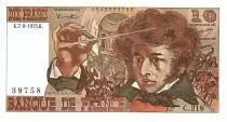 Francia 10 Francs Berlioz - 07.08.1975  - Serial C.218 - Fay.63.12