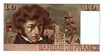 Francia 10 Francs Berlioz - 15.05.1975 - Serial V.183 - Fay.63.10