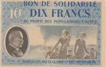 Francia 10 Francs Bon de Solidarit&eacute; - 1941-1942 serial 2.947.968 - WWII