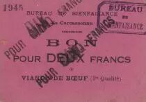 Francia 10 Francs Carcassonne 10 Frs de viande de boeuf