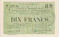 Francia 10 Francs Douai City - 1916