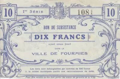 Francia 10 Francs Fourmies City