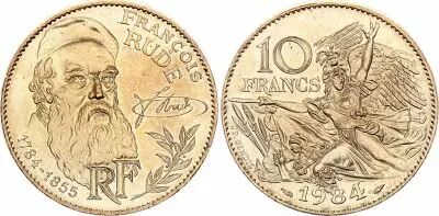 Francia 10 Francs Fran�ois Rude - 1984