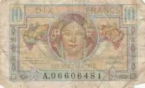 Francia 10 Francs French Treasury - 1947 - Serial A