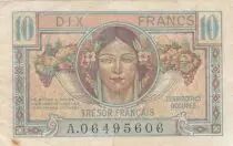 Francia 10 Francs French Treasury - 1947 - Serial A