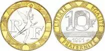 Francia 10 Francs G�nie (ann�es vari�es 1988-1992)