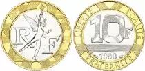 Francia 10 Francs G�nie (ann�es vari�es 1988-1992)