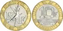 Francia 10 Francs G&eacute;nie (ann&eacute;es vari&eacute;es 1988-1992)