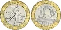 Francia 10 Francs G&eacute;nius - 1988 - Bimetal - Issued in FDC box - Mint condition