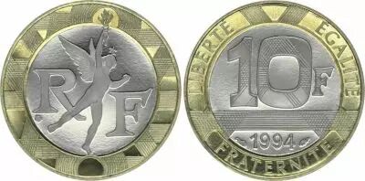 Francia 10 Francs Genius 1994 - Proof