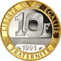 Francia 10 francs Genius of the Bastille - 1991 - Proof