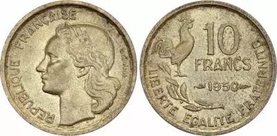 Francia 10 Francs Guiraud - 1950