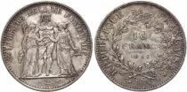 Francia 10 Francs Hercules - 1965 - Silver