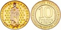 Francia 10 Francs Hugo Capet First King of France (987-996) - 1987 - from UNC set