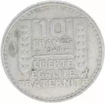 Francia 10 Francs Laureate head - 1948