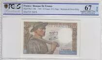 Francia 10 Francs Miner - 25-03-1943 Serial P.53   -  PCGS 67 OPQ