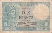 Francia 10 Francs Minerva -  07-04-1932- - Serial O.64161 - P73