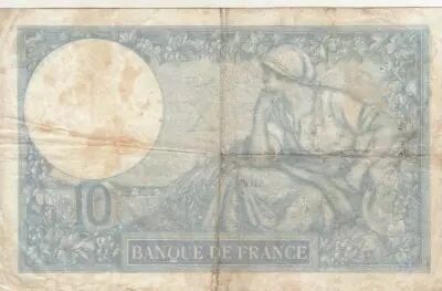 Francia 10 Francs Minerva - 25-02-1937 - Serial P.68068