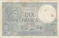 Francia 10 Francs Minerve 17-12-1936 - Serial N.67772