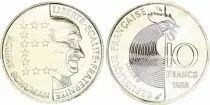 Francia 10 Francs Robert Schuman 1986 - Frappe BU