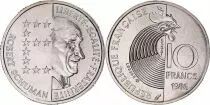 Francia 10 Francs Robert Schuman 1986 - From FDC box set - Trial