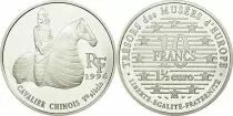 Francia 10 Francs Treasure of the Museums of Europe: Chinese Horseman - 1996 - Silver - With box and certificate - Proof