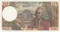Francia 10 Francs Voltaire - 04-01-1973 Serial B.854